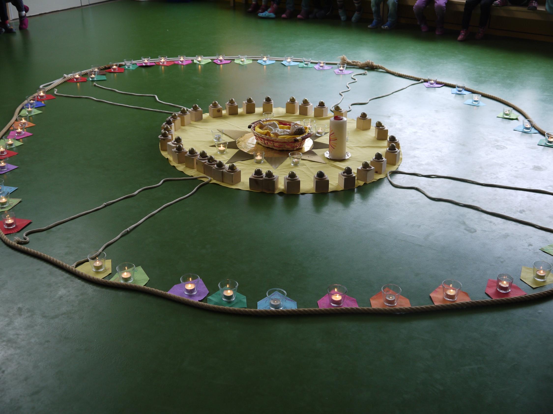 Maria Lichtmess im Kindergarten