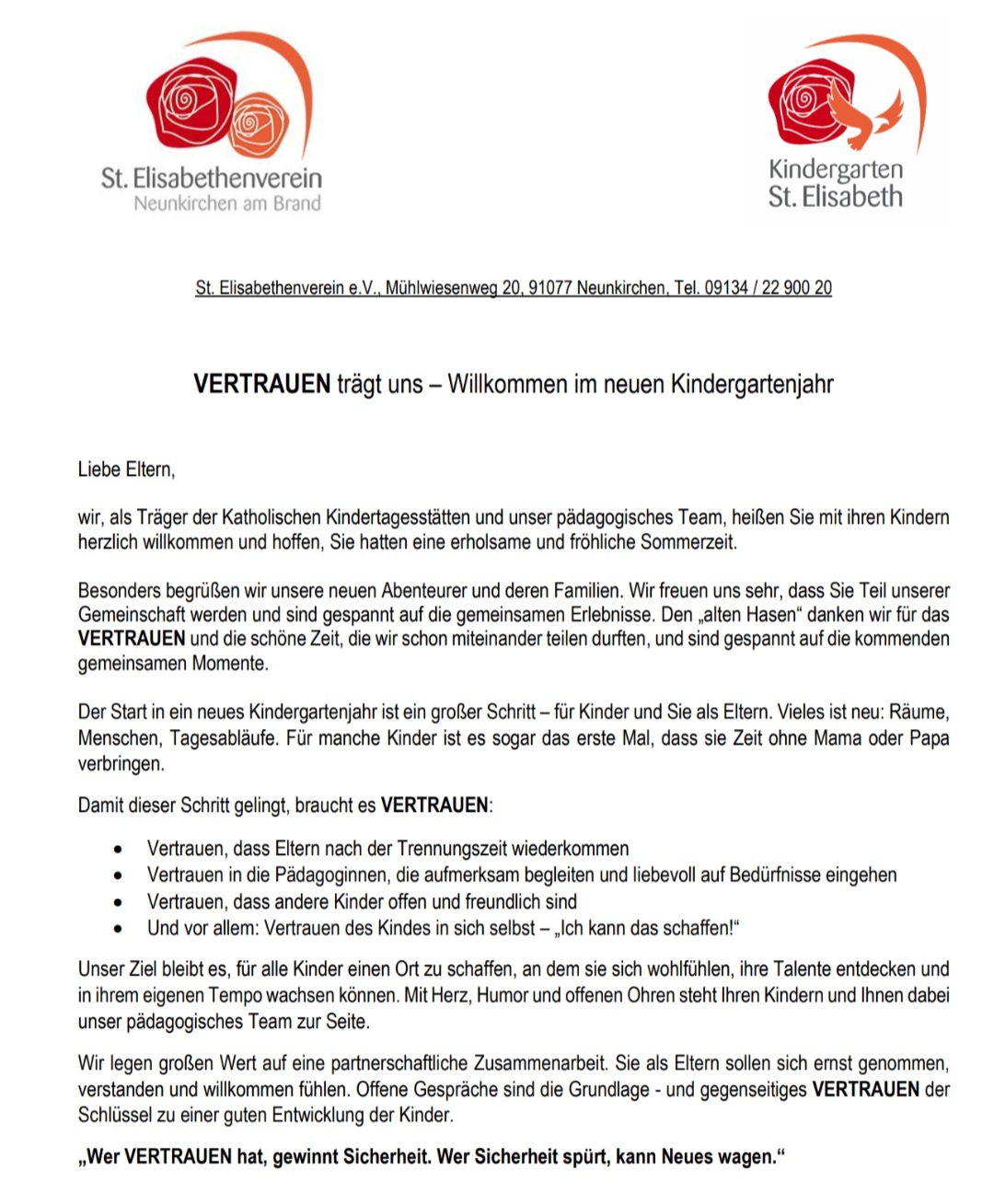 Willkommen im neuen Kindegartenjahr 2025/2026