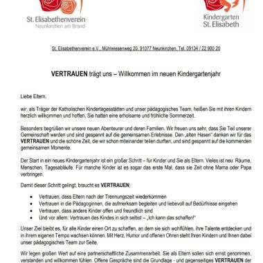 Willkommen im neuen Kindegartenjahr 2025/2026