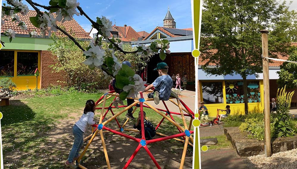 Slider im Kopf der Homepage der Kindertagesstätte St. Neunkirchen am Brand